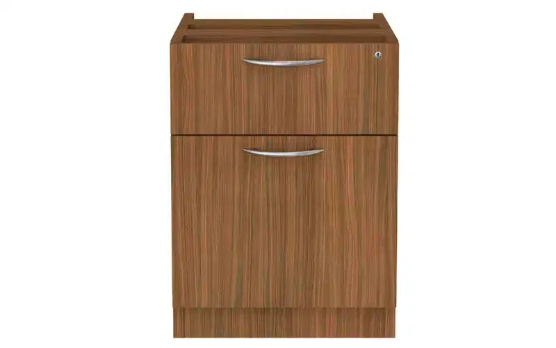 Alera Alera Valencia Series Hanging Pedestal File, Left/Right, 2-Drawer: Box/File, Legal/Letter, Modern Walnut,15.63 x 20.5 x 19.25