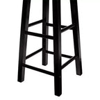 Tabourets de bar de cuisine classiques PJ Wood avec assise ronde de 74 cm de haut
