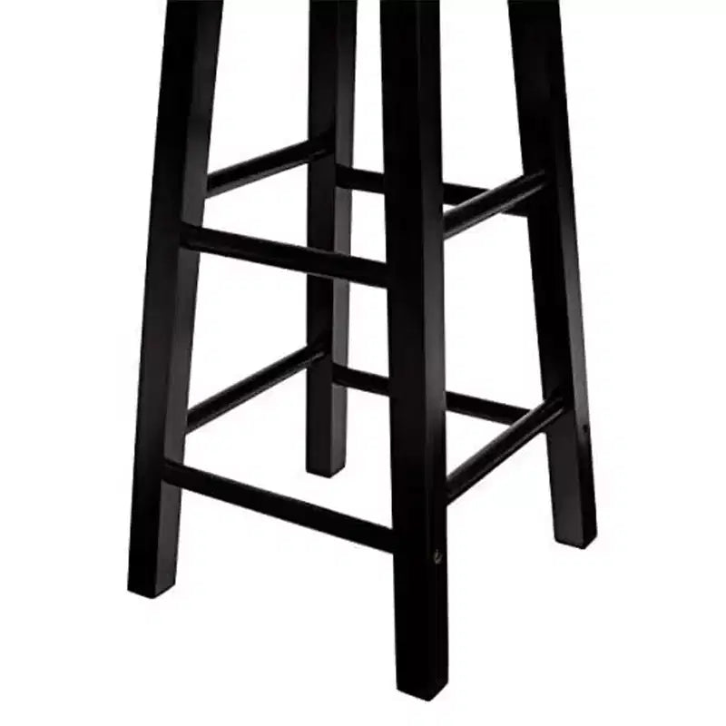 Tabourets de bar de cuisine classiques PJ Wood avec assise ronde de 74 cm de haut
