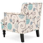 Fauteuil club capitonné en tissu fleuri Harrison par Christopher Knight Home - 28,00 L x 29,50 l x 33,50 H