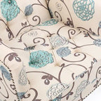 Fauteuil club capitonné en tissu fleuri Harrison par Christopher Knight Home - 28,00 L x 29,50 l x 33,50 H