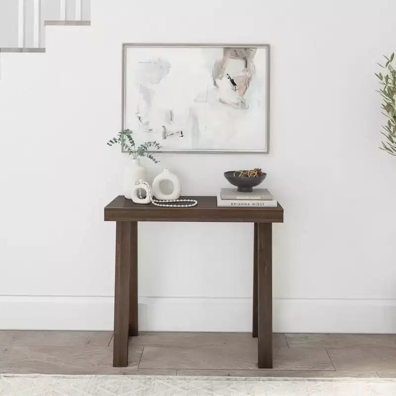 Plank+Beam, table console en bois massif de 36 po, table de canapé de style ferme classique, table d'entrée étroite pour couloir