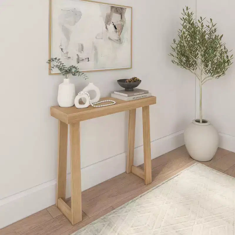 Plank+Beam, table console en bois massif de 36 po, table de canapé de style ferme classique, table d'entrée étroite pour couloir