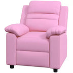 Fauteuil inclinable pour enfants Qaba, canapé-salon en cuir pour enfants avec accoudoir, repose-pieds, appuie-tête pour garçons et filles de 3 à 9 ans