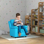 Fauteuil inclinable pour enfants Qaba, canapé-salon en cuir pour enfants avec accoudoir, repose-pieds, appuie-tête pour garçons et filles de 3 à 9 ans