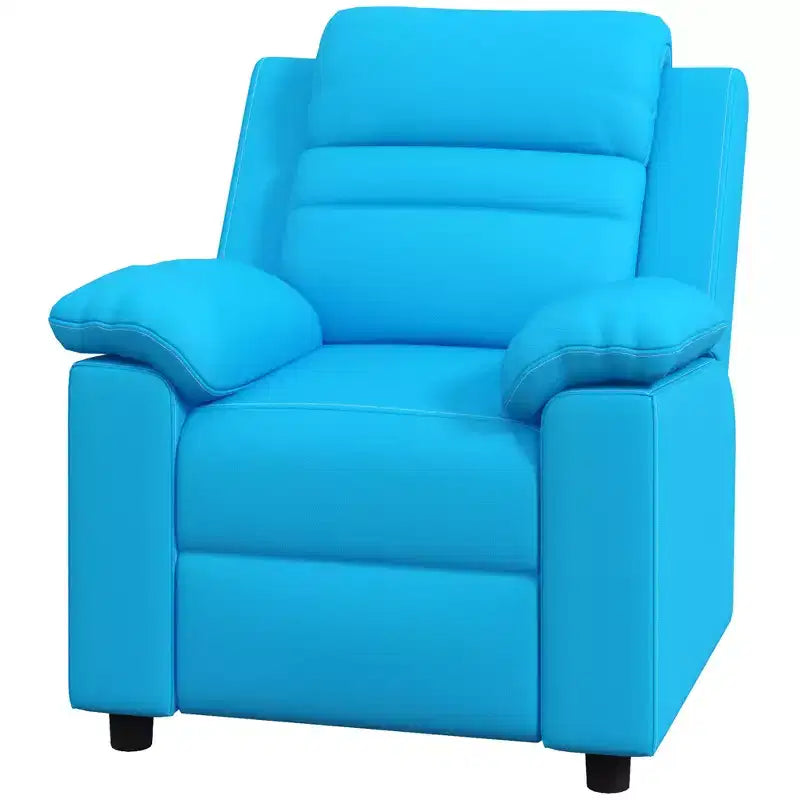 Fauteuil inclinable pour enfants Qaba, canapé-salon en cuir pour enfants avec accoudoir, repose-pieds, appuie-tête pour garçons et filles de 3 à 9 ans
