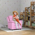 Fauteuil inclinable pour enfants Qaba, canapé-salon en cuir pour enfants avec accoudoir, repose-pieds, appuie-tête pour garçons et filles de 3 à 9 ans