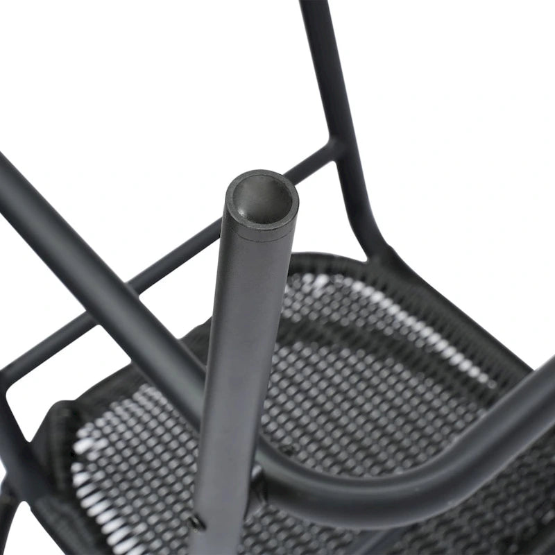 Tabouret de bar commercial en rotin pour l'intérieur et l'extérieur avec cadre en aluminium - S/O