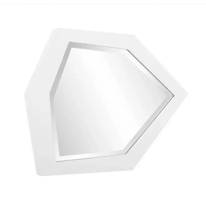 Miroir mural contemporain asymétrique et abstrait Howard Elliott 16x11.75 Abrams