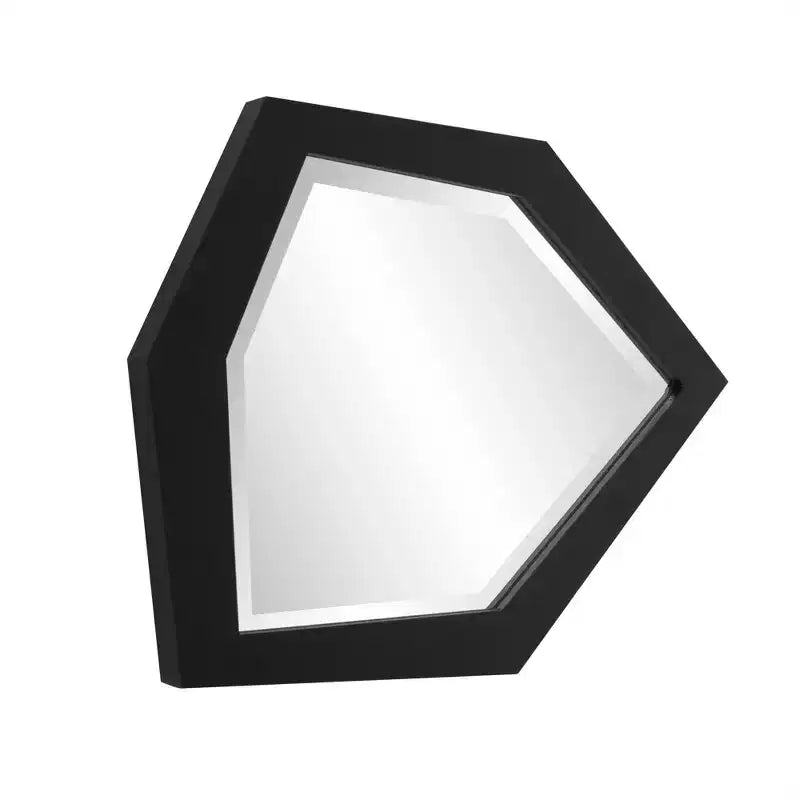 Miroir mural contemporain asymétrique et abstrait Howard Elliott 16x11.75 Abrams