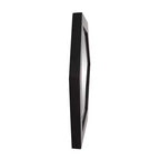 Miroir mural contemporain asymétrique et abstrait Howard Elliott 16x11.75 Abrams