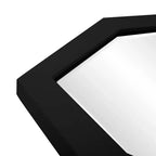 Miroir mural contemporain asymétrique et abstrait Howard Elliott 16x11.75 Abrams