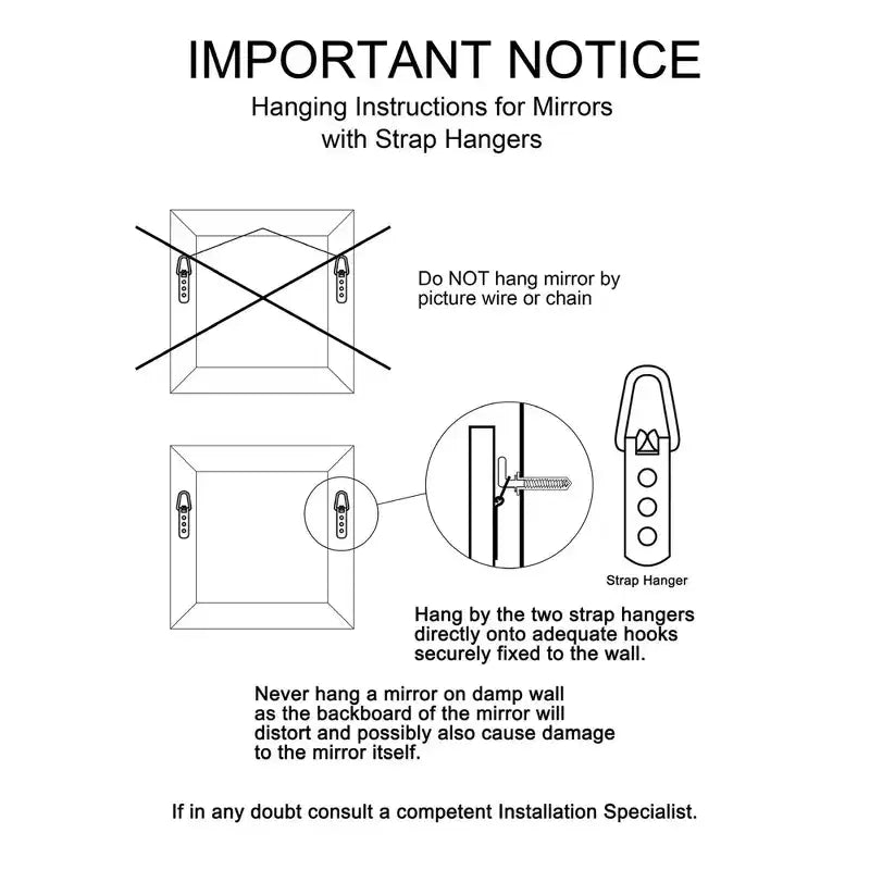 Miroir mural contemporain asymétrique et abstrait Howard Elliott 16x11.75 Abrams