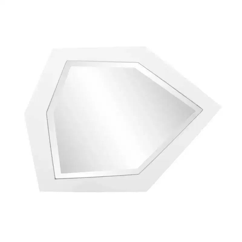 Miroir mural contemporain asymétrique et abstrait Howard Elliott 16x11.75 Abrams