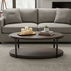 Table basse ovale Gauntlet Gray