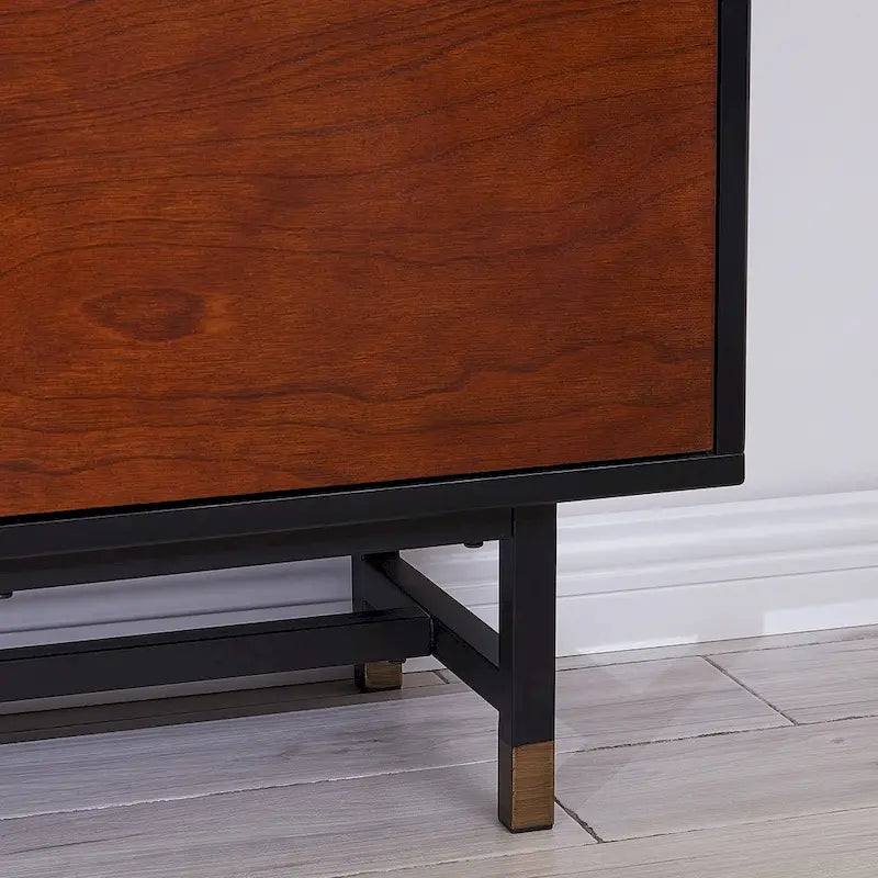 Meuble TV multimédia moderne du milieu du siècle pour téléviseurs jusqu'à 61 pouces
