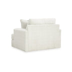 Fauteuil en lin surdimensionné — 129,5 cm L x 104 cm P x 99 cm H