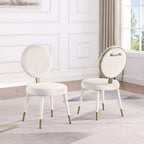 Ensemble de table et de chaises de salle à manger rondes Morden Fort Modern Luxury 5 pièces