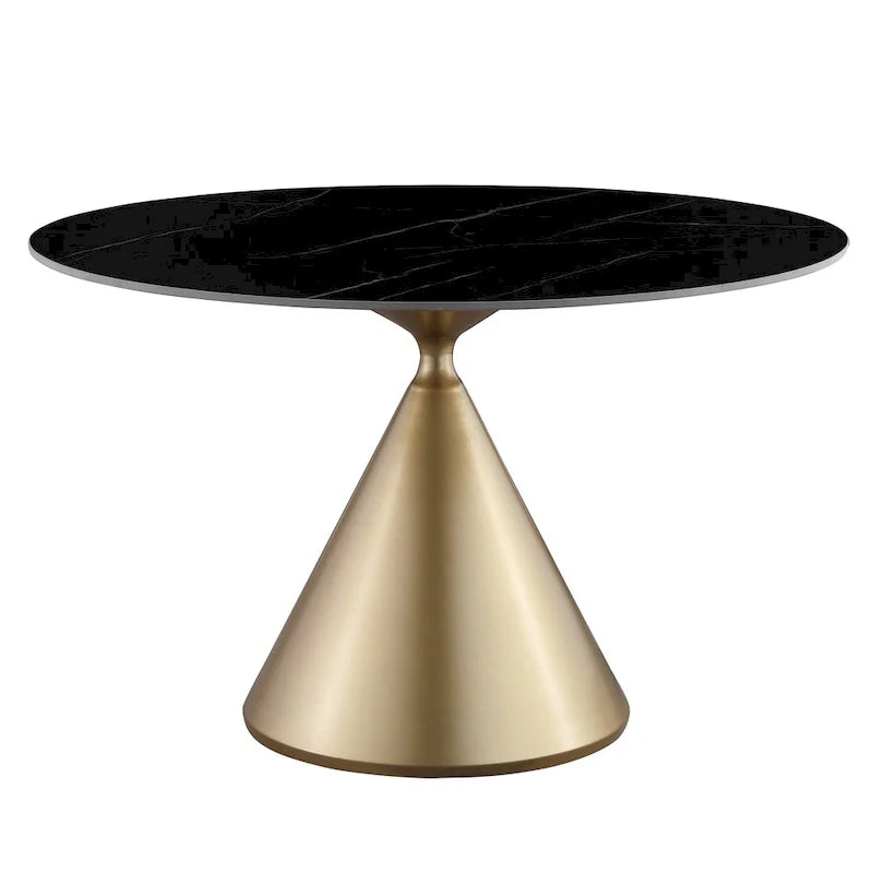 Ensemble de table et de chaises de salle à manger rondes Morden Fort Modern Luxury 5 pièces