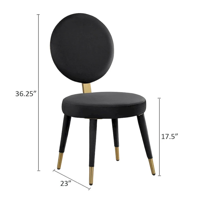 Ensemble de table et de chaises de salle à manger rondes Morden Fort Modern Luxury 5 pièces