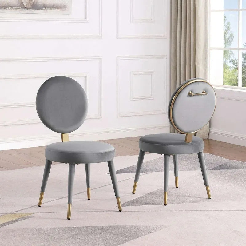 Ensemble de table et de chaises de salle à manger rondes Morden Fort Modern Luxury 5 pièces