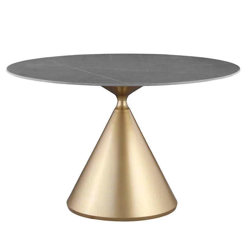 Ensemble de table et de chaises de salle à manger rondes Morden Fort Modern Luxury 5 pièces