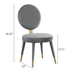 Ensemble de table et de chaises de salle à manger rondes Morden Fort Modern Luxury 5 pièces
