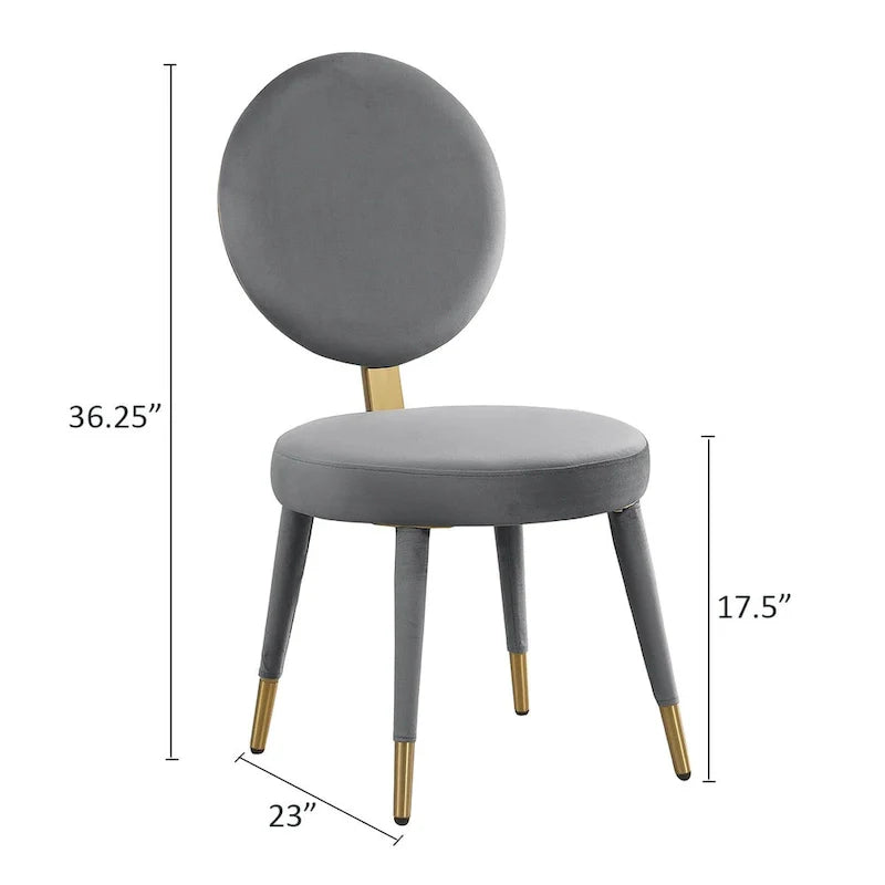 Ensemble de table et de chaises de salle à manger rondes Morden Fort Modern Luxury 5 pièces