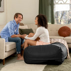 Ottoman – Grand pouf ottoman et chaise longue surdimensionnés – Similicuir