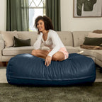 Ottoman – Grand pouf ottoman et chaise longue surdimensionnés – Similicuir