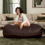 Ottoman – Grand pouf ottoman et chaise longue surdimensionnés – Similicuir