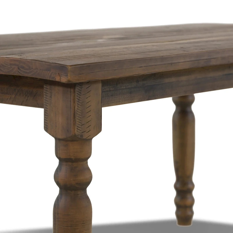 Table à manger en bois massif Valerie de 63 pouces Grain Wood Furniture