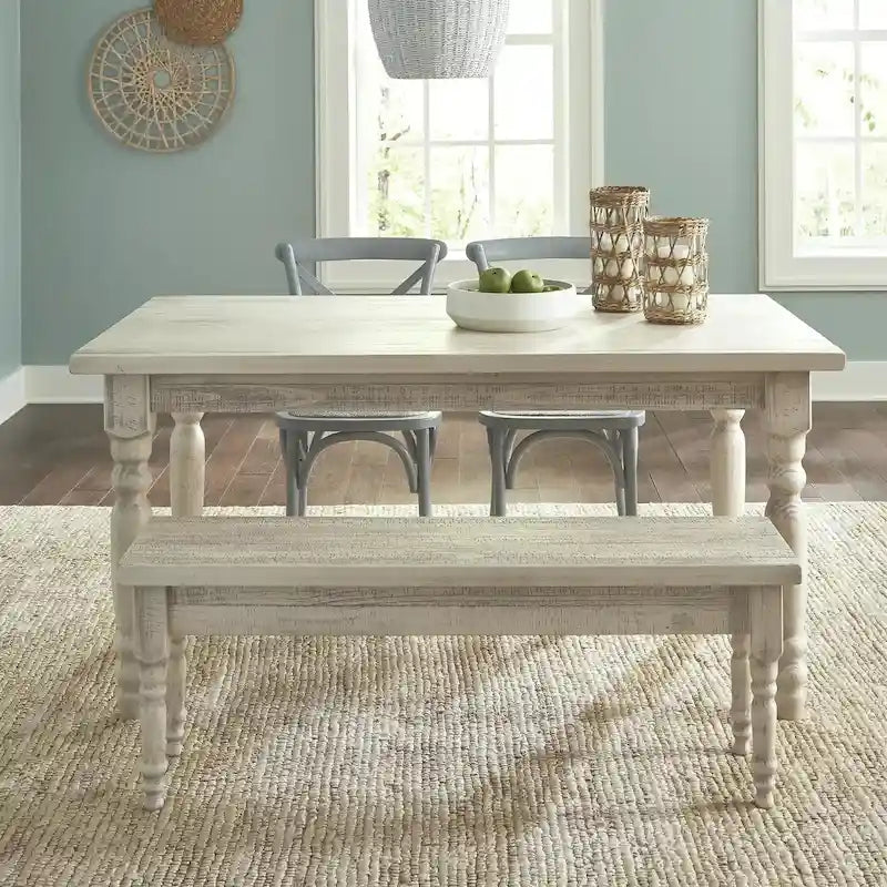 Table à manger en bois massif Valerie de 63 pouces Grain Wood Furniture