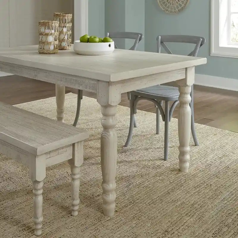 Table à manger en bois massif Valerie de 63 pouces Grain Wood Furniture
