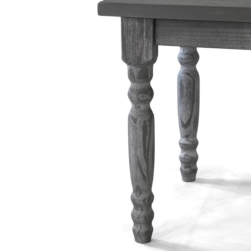 Table à manger en bois massif Valerie de 63 pouces Grain Wood Furniture
