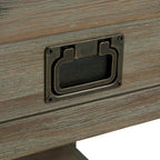 Table d'appoint/Table basse carrée de style rustique en bois d'acacia massif de 55 cm — 55 cm (L) x 55 cm (P) x 55 cm (H)
