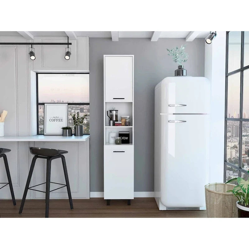Meuble de rangement haut, noir et élégant