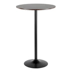 Table à manger, de comptoir ou de bar réglable Stone en métal et bois