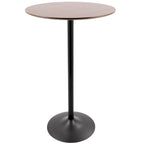 Table à manger, de comptoir ou de bar réglable Stone en métal et bois