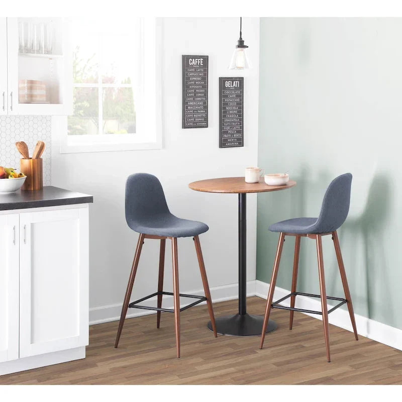 Table à manger, de comptoir ou de bar réglable Stone en métal et bois
