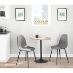Table à manger, de comptoir ou de bar réglable Stone en métal et bois