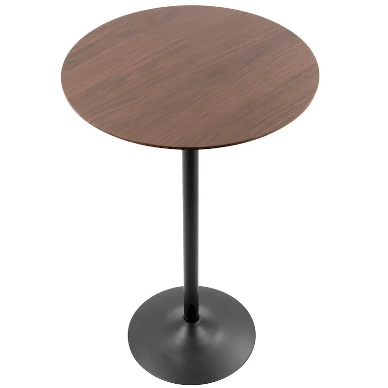 Table à manger, de comptoir ou de bar réglable Stone en métal et bois