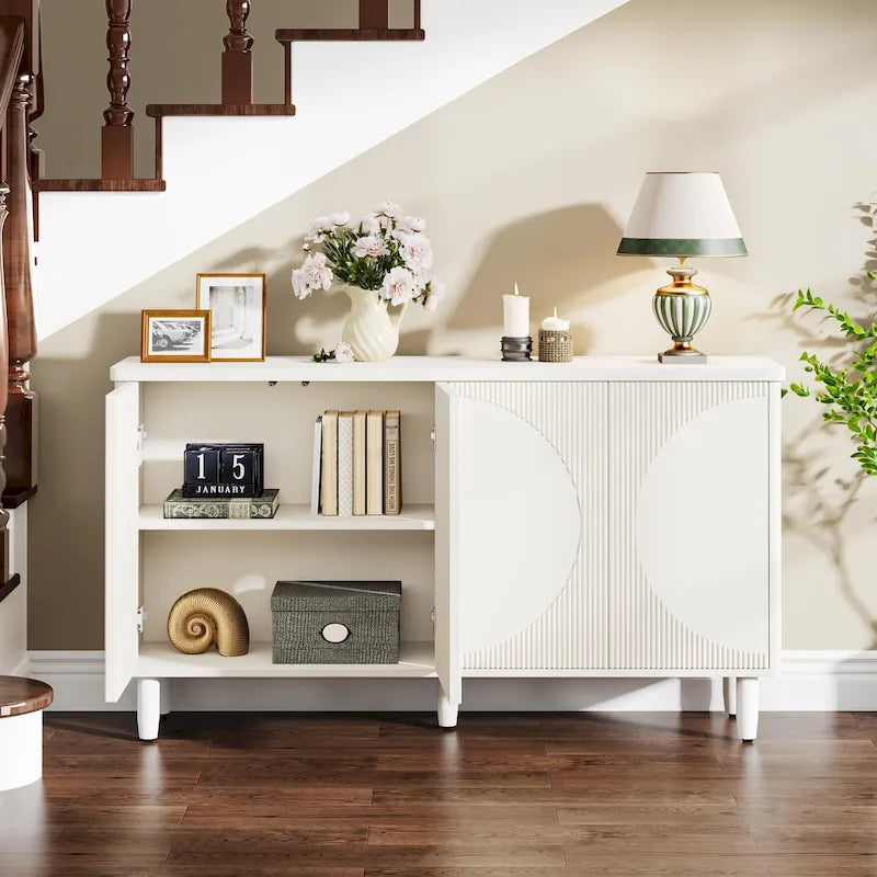 Buffet de rangement moderne avec espace de rangement - N/A