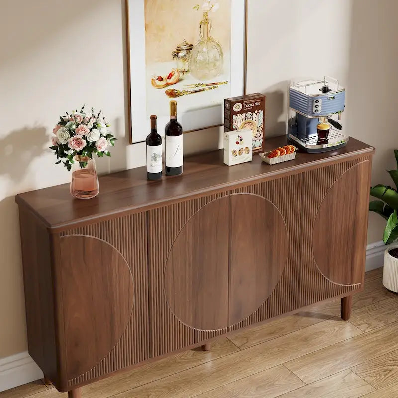 Buffet de rangement moderne avec espace de rangement - N/A