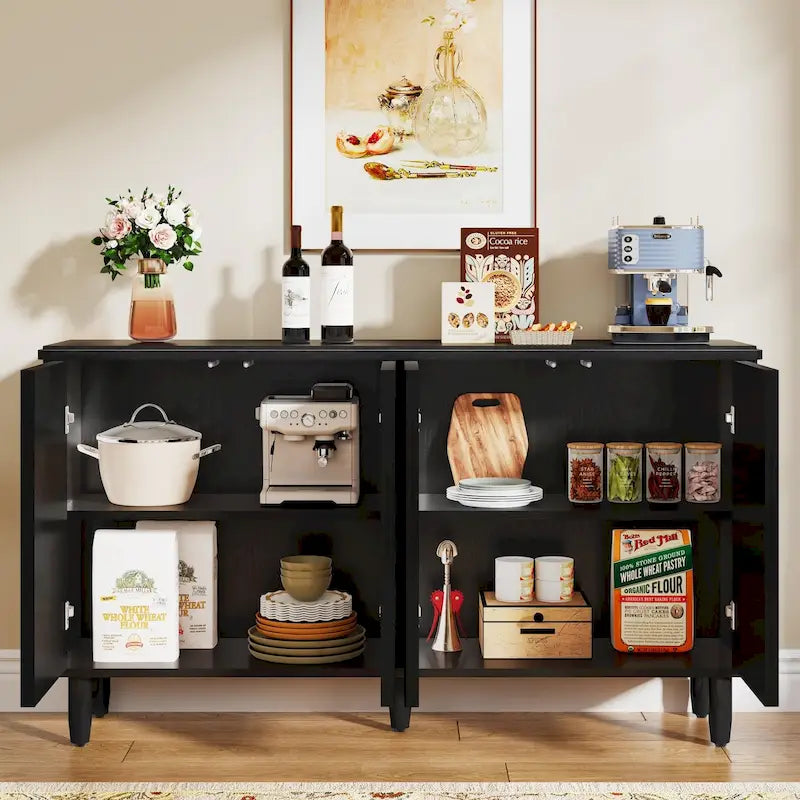 Buffet de rangement moderne avec espace de rangement - N/A