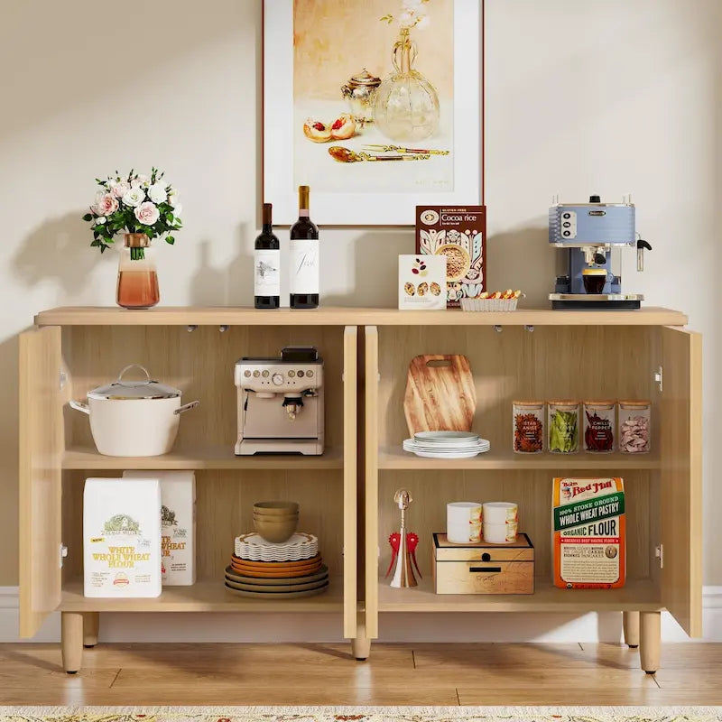 Buffet de rangement moderne avec espace de rangement - N/A