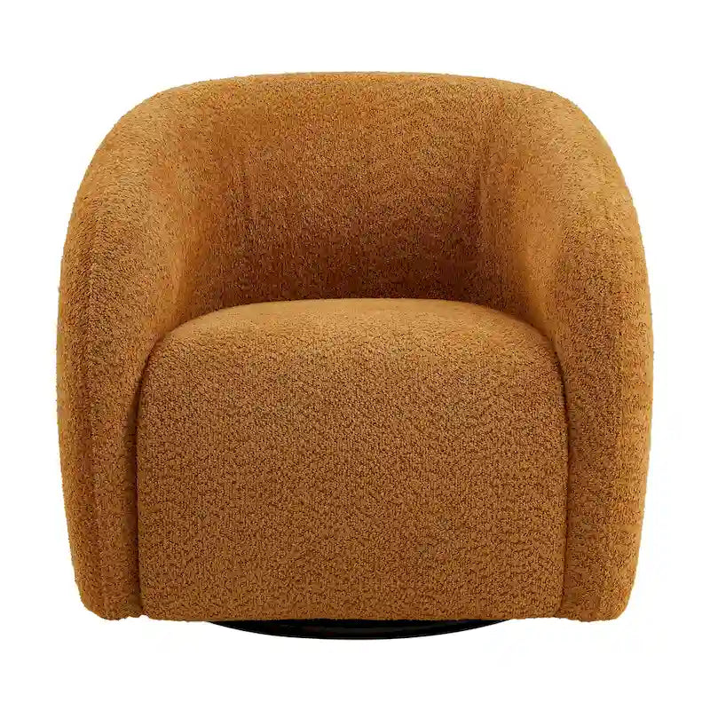 Kiptin Fauteuil d'appoint pivotant à 360° en forme de tonneau 31,7W (lot de 2)