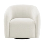 Kiptin Fauteuil d'appoint pivotant à 360° en forme de tonneau 31,7W (lot de 2)