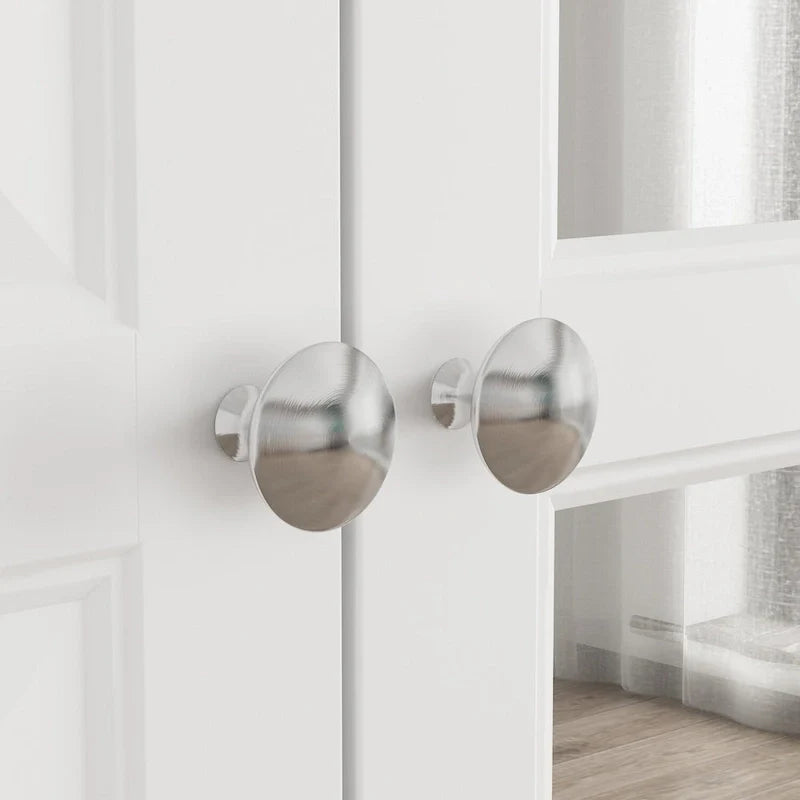 Garde-robe/Armoire/Placard familial de 70,9H avec portes miroir laque blanche