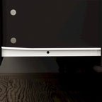 Garde-robe/Armoire/Placard familial de 70,9H avec portes miroir laque blanche